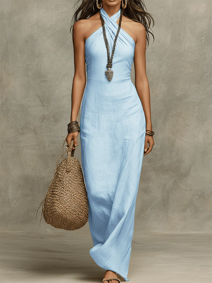 Elegancka Maxi Sukienka Vintage