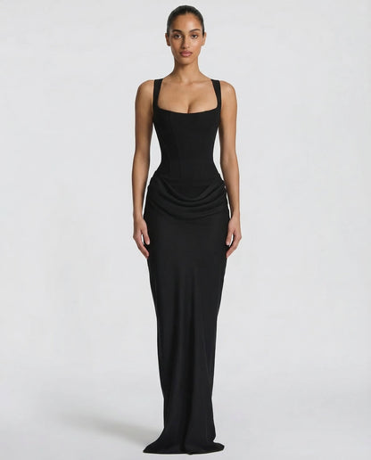 Sukienka Eva Hourglass Maxi w kolorze czarnym