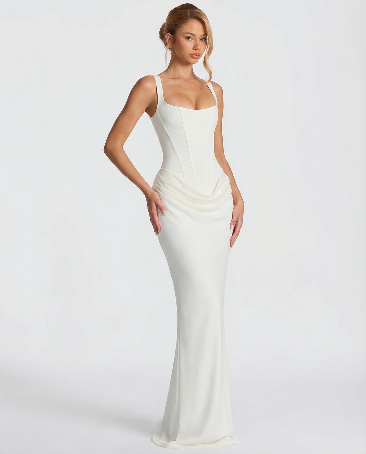 Sukienka maxi Eva Hourglass w kolorze białym