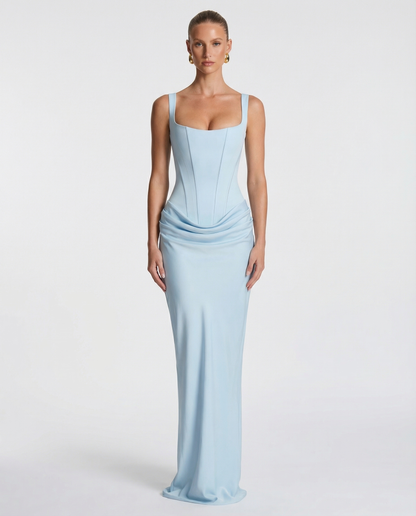 Sukienka maxi Eva Hourglass w kolorze jasnoniebieskim