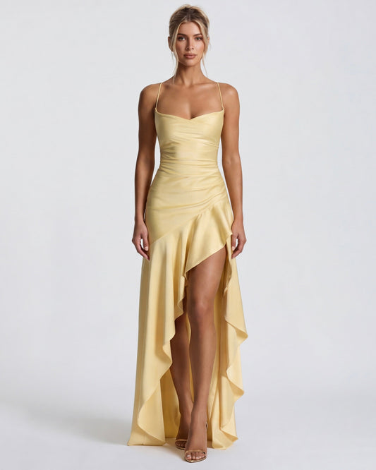 Sukienka maxi Muse Gown w kolorze żółtym