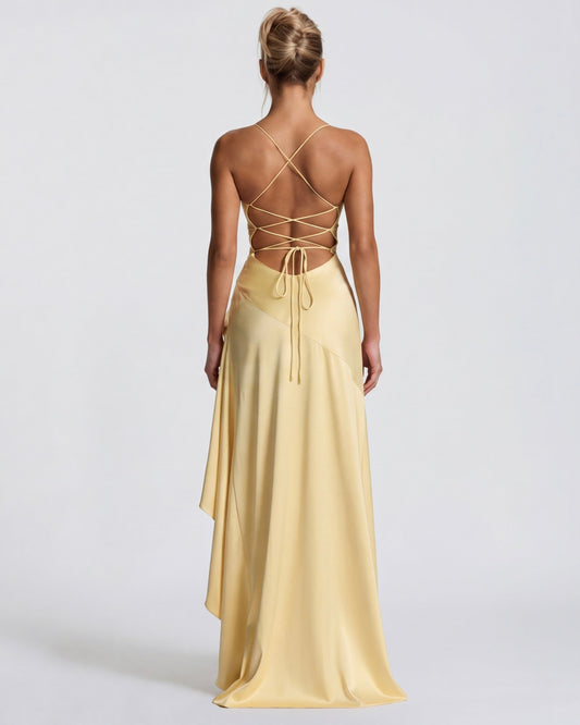 Sukienka maxi Muse Gown w kolorze żółtym